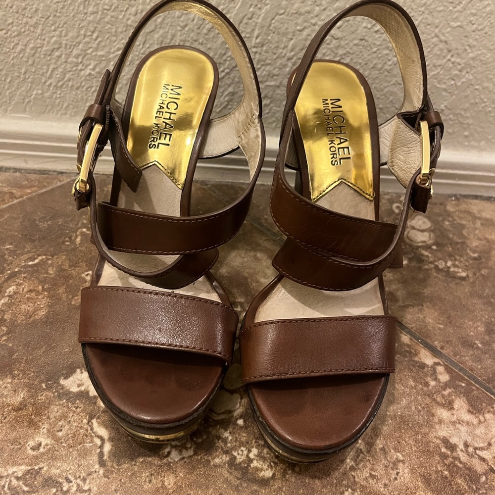 Michael Kors Dark Brown Women's Sandals